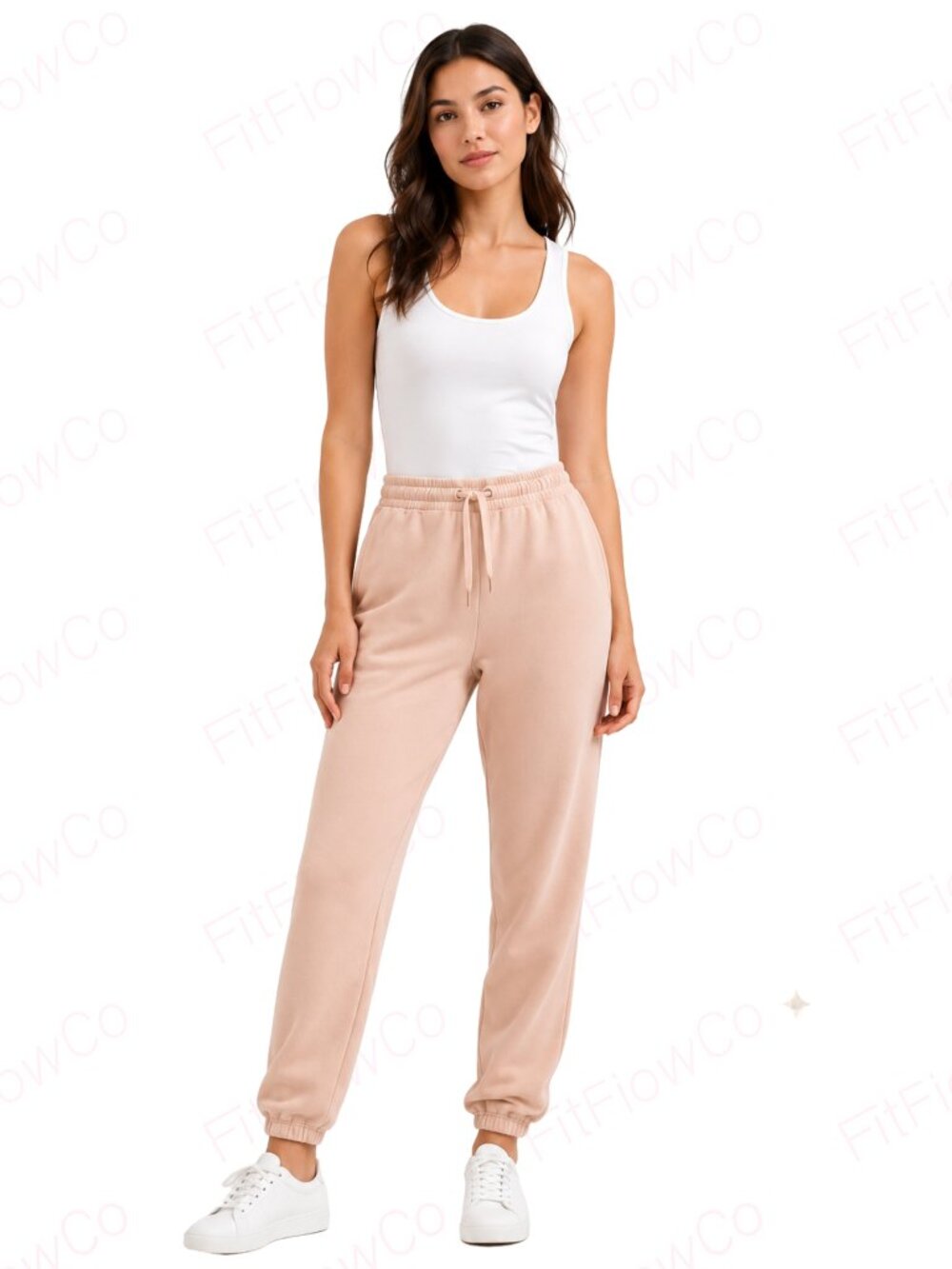 Calvin Klein Performance Beige Fleece Joggers Women’s Small